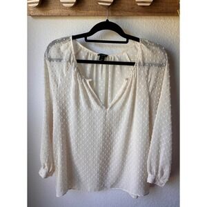 J.Crew Flowy Sheer Top Small